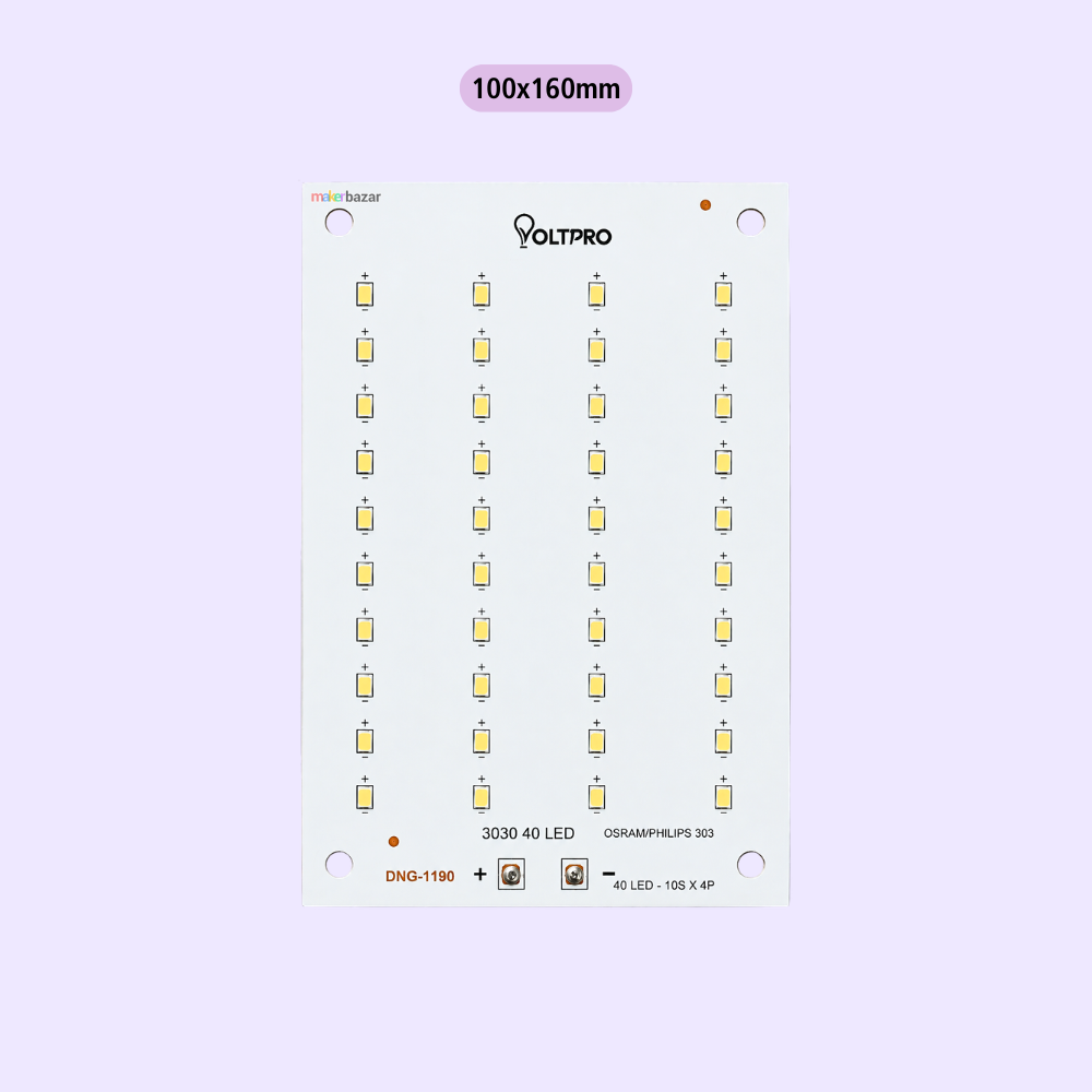 40W MCPCB Warm-White Metal Core LED PCB