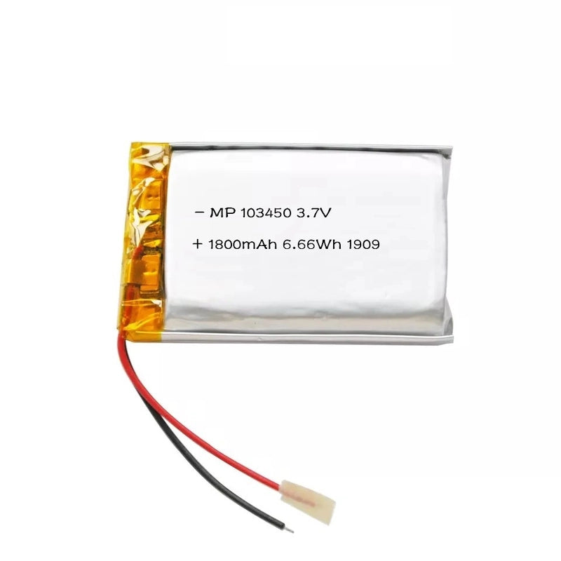 Generic: 103450 3.7V 1800mAh Lipo Battery - Single Cell Lithium Polymer Battery