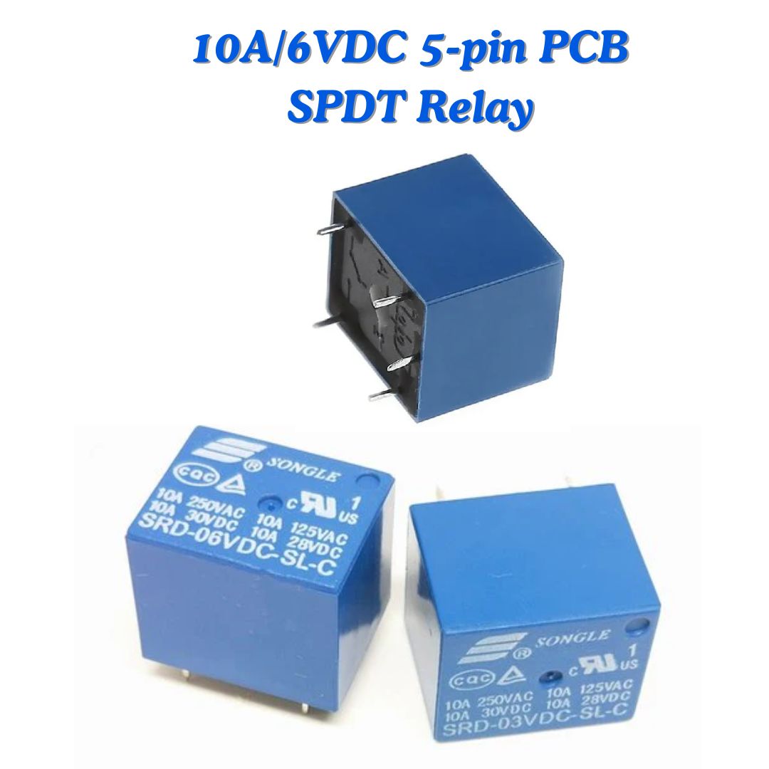 5-Pin PCB Mount SPDT Relay