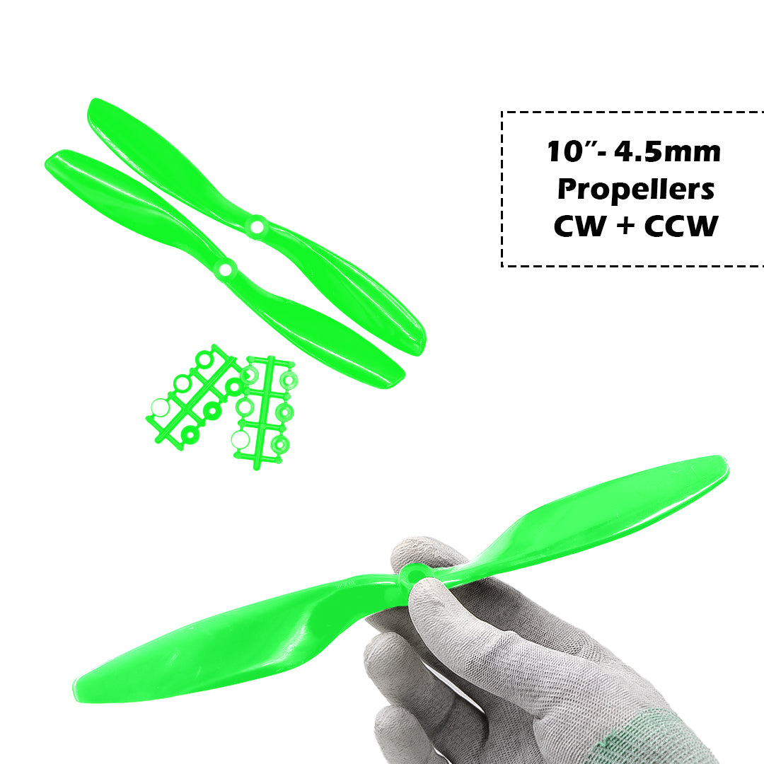 2-Blades 4.5mm Propellers For Drone/Quadcopters CW + CCW (1-Pair)