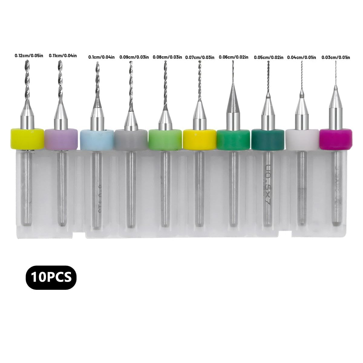 10pcs PCB Drill Bits 1/8" Shank Rotary Tool