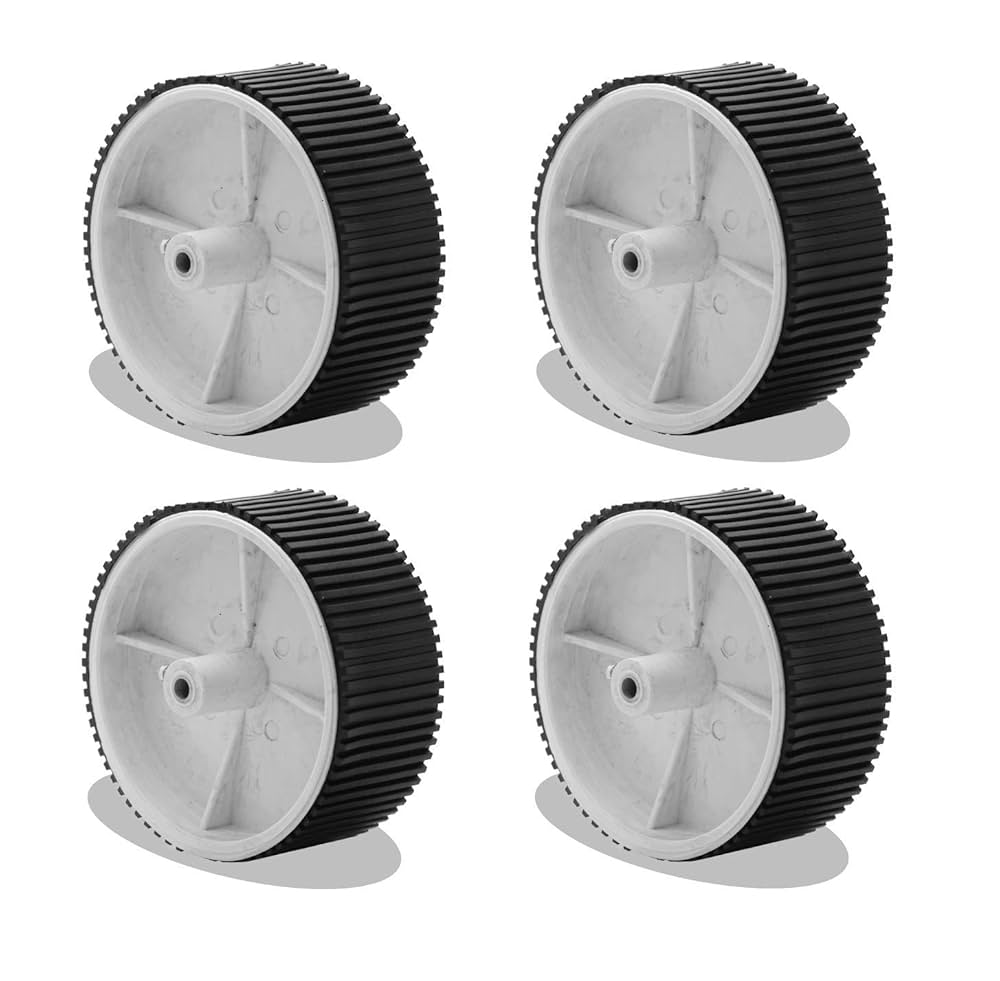 10x4.5cm Robotic DC Wheels [6mm Shaft]