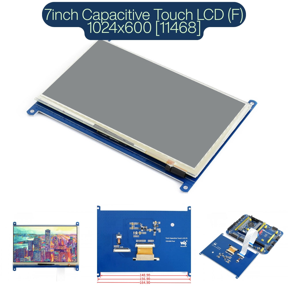 Waveshare 7 Inch Capacitive HDMI LCD Display 1024×600