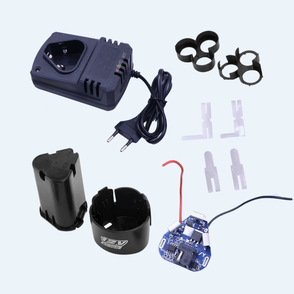 Lithium Battery Case Kit and Charger for Cordless Drill Machine