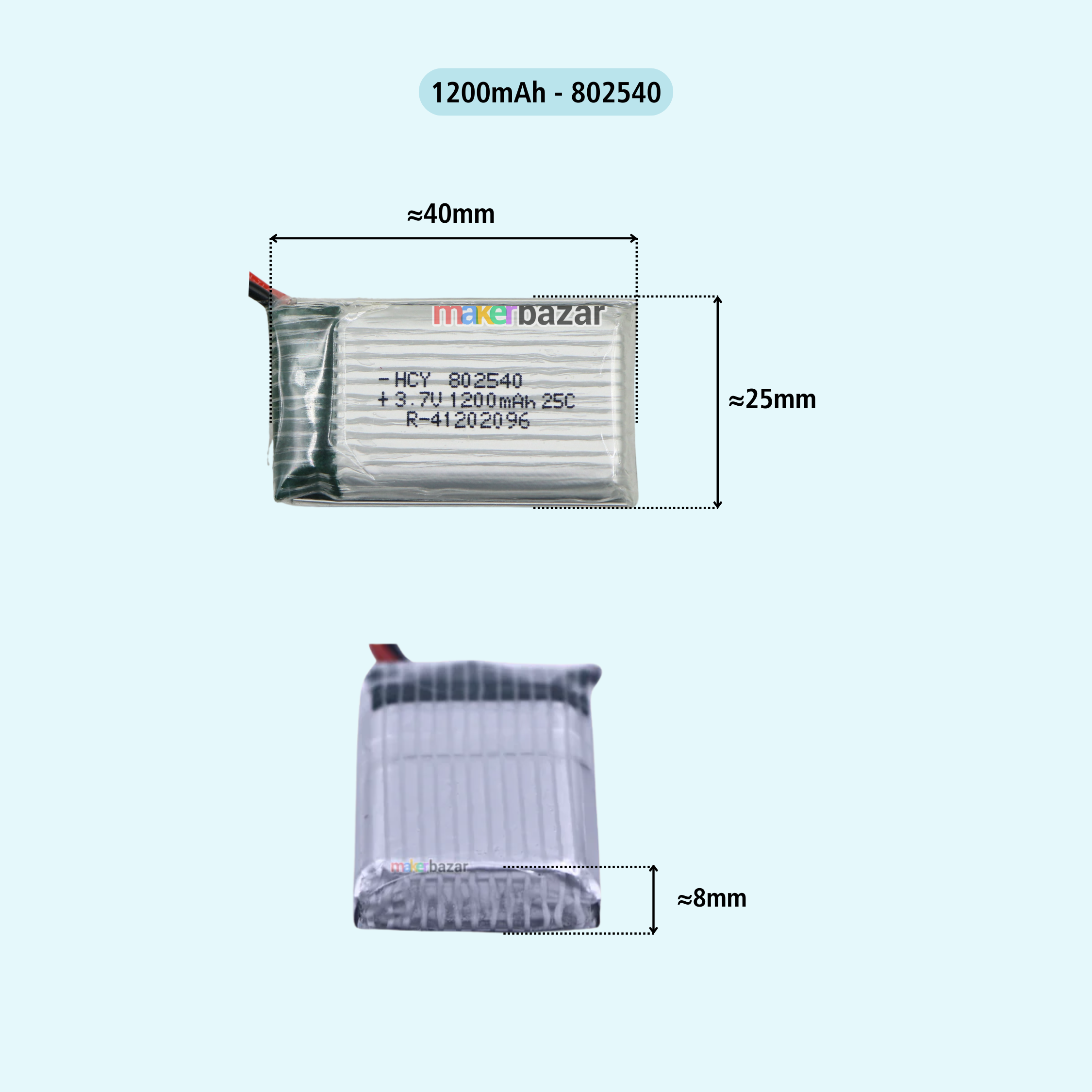 KP: Drone LiPo Batteries 3.7V Rechargeable Battery for Mini RC Aircraft, Quadcopters