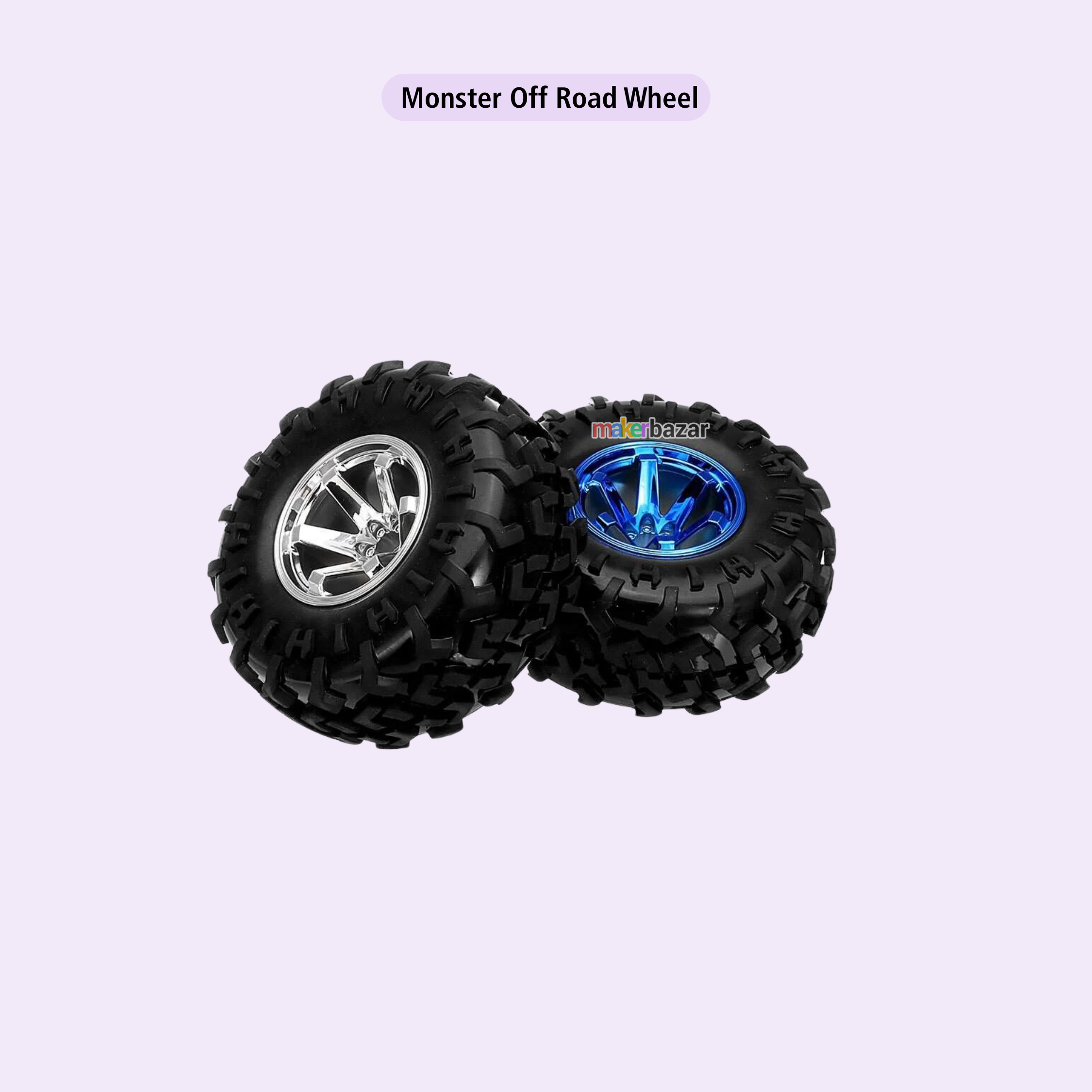 125mm 5-Rim Monster Off Road Wheel for Smart Car ATV (Hex Shaft)