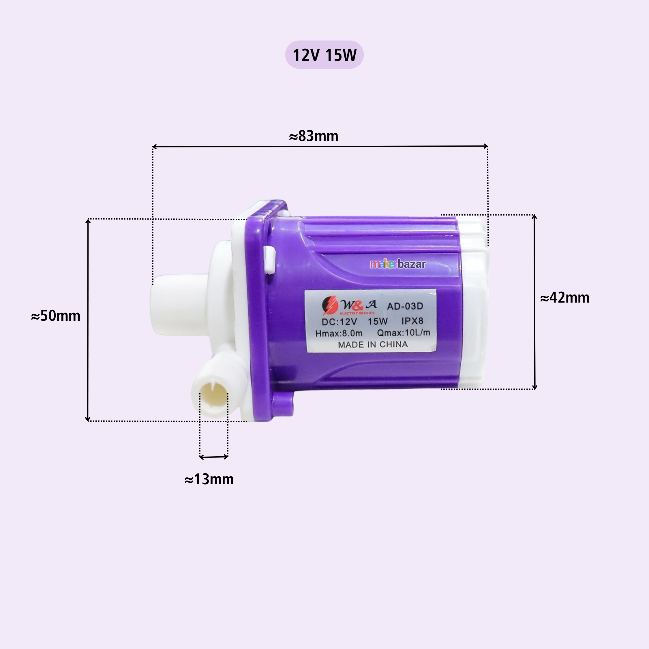 DC 12V Mini Solar Magnetic Water Pump
