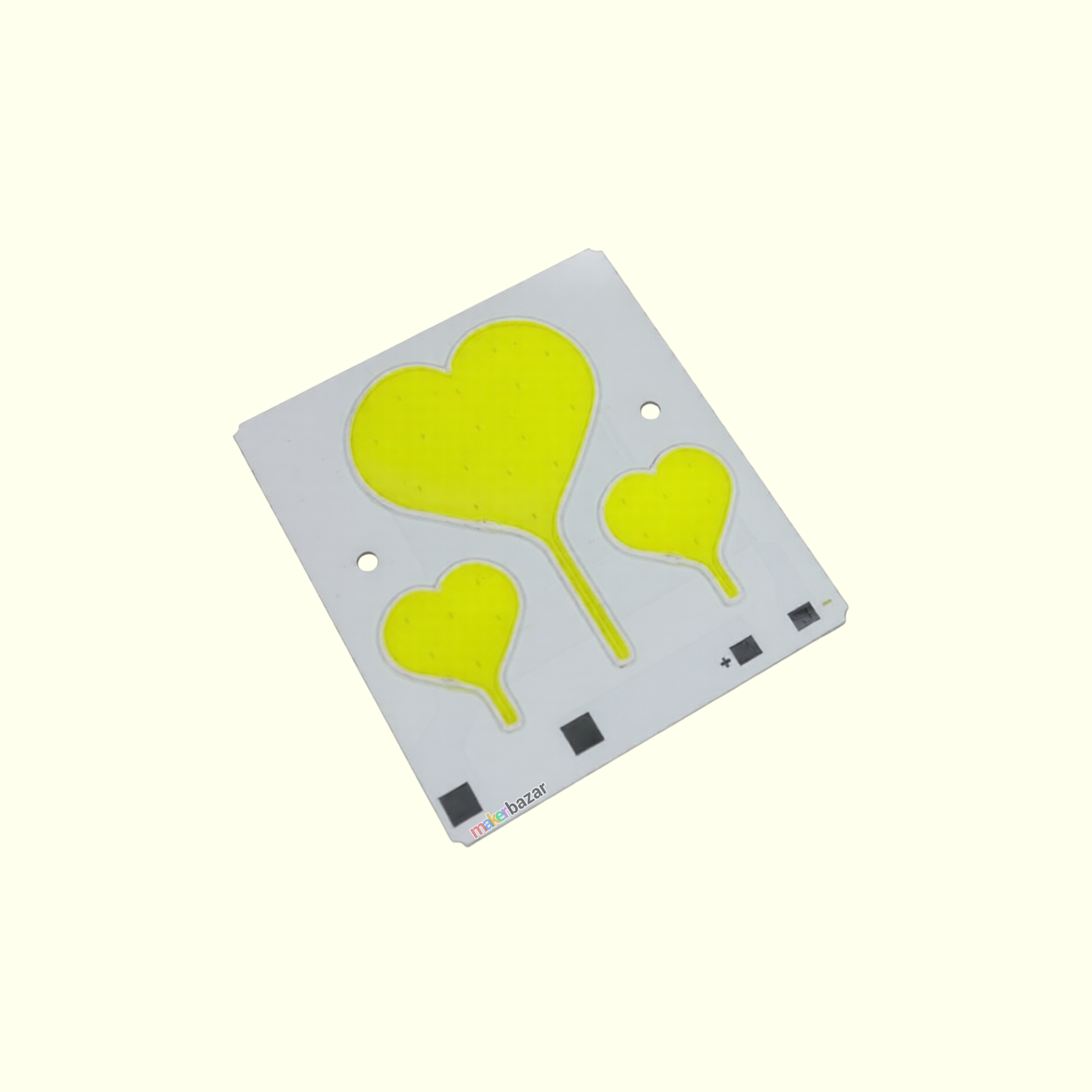 12V 15W Three Hearts COB led light [ Color - Cool White ]