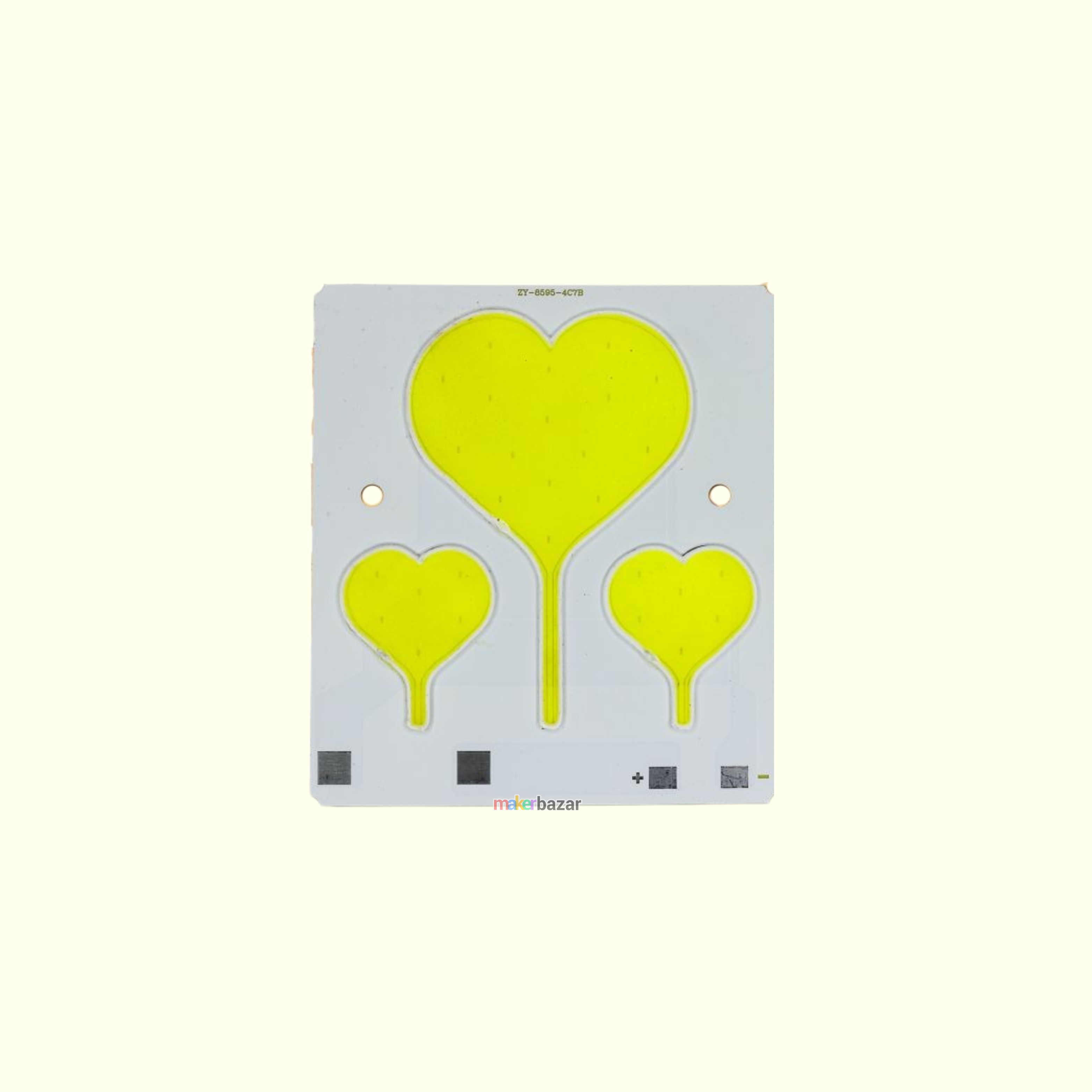 12V 15W Three Hearts COB led light [ Color - Cool White ]