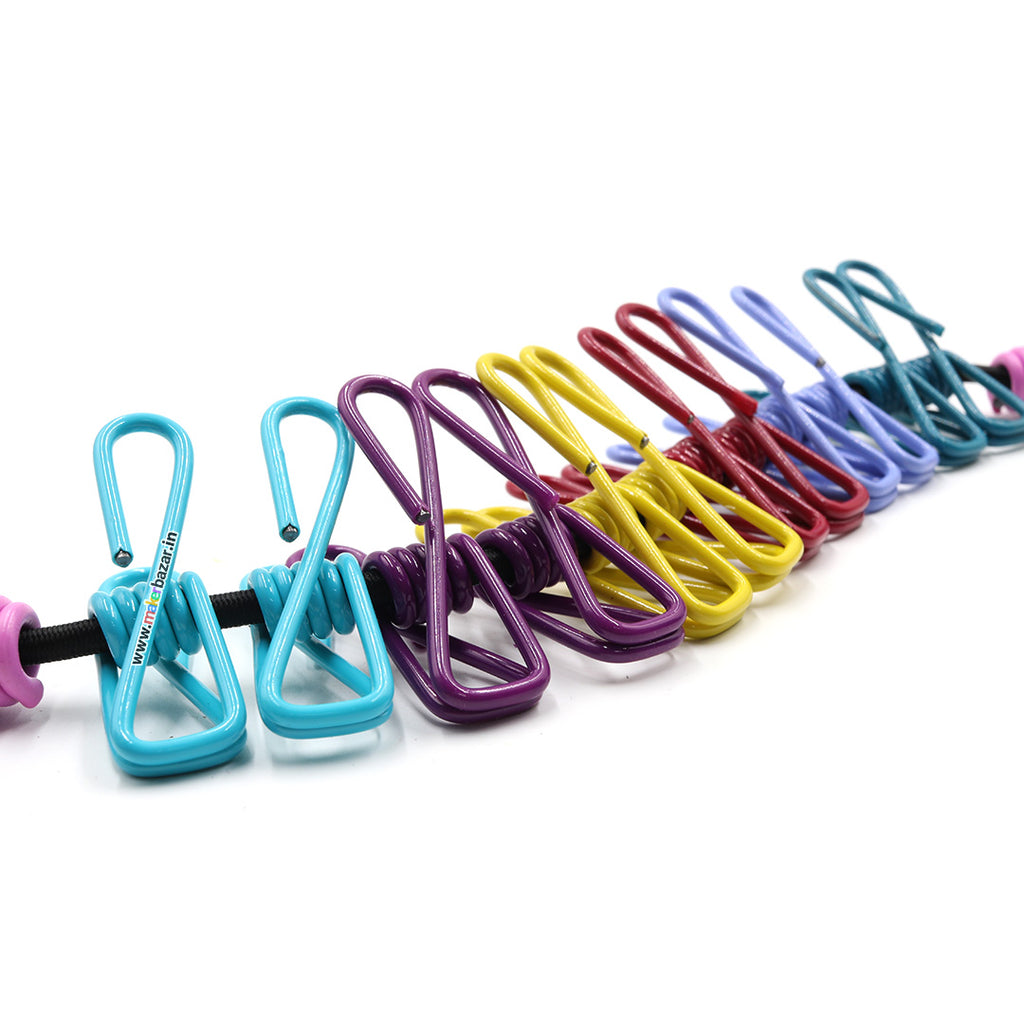 Multipurpose Stretchable Rope with Metal Clips