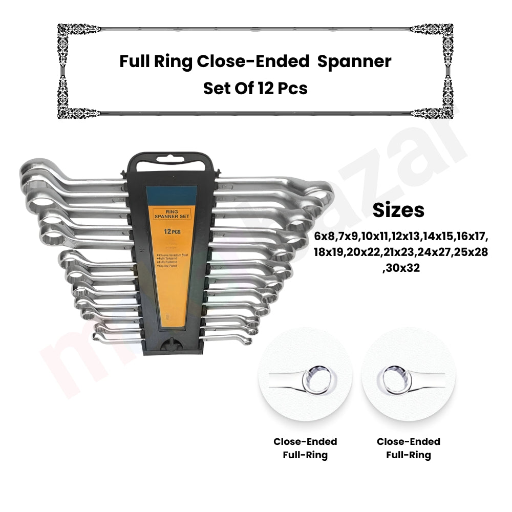 BGS 1222| Engels gereedschap | 5 dl. Ringsleutelset boog BGS 1222| Engels gereedschap | 5 dl. Ringsleutelset boog