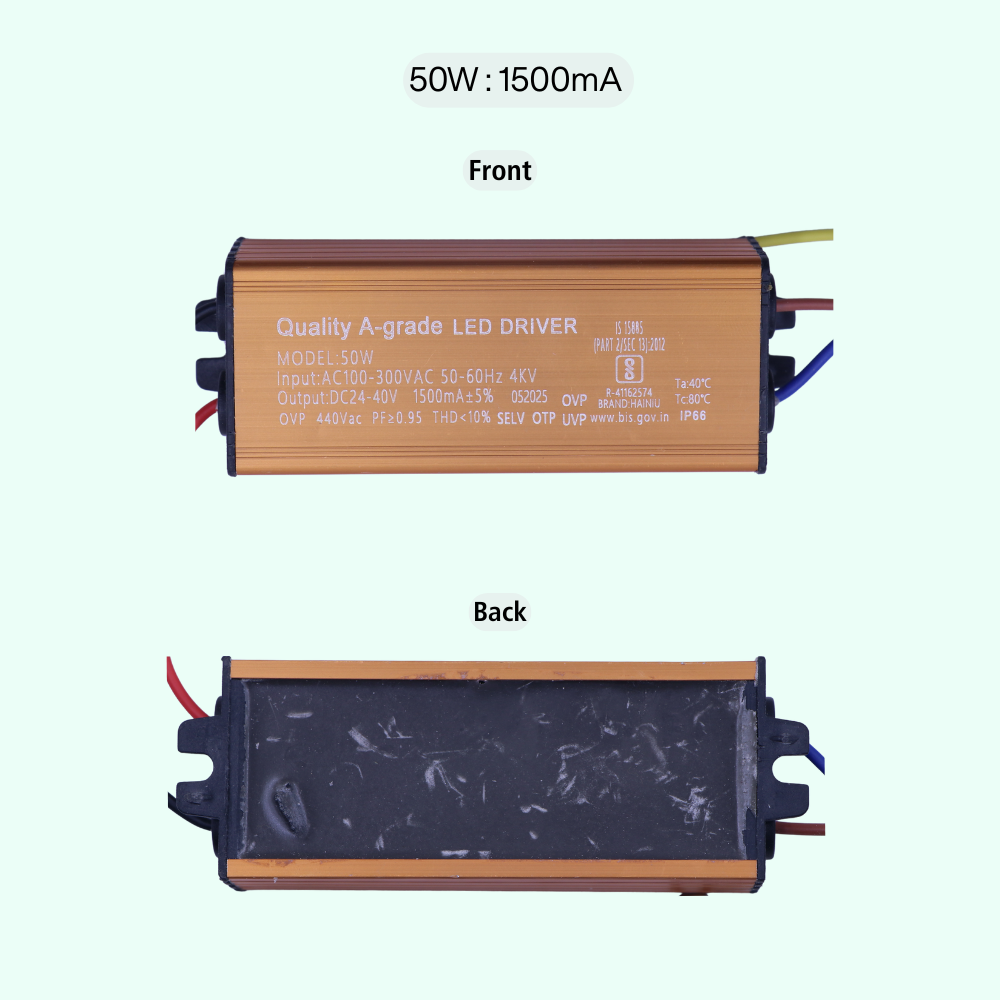 50w Led Modules 50W LED Driver – 1500mA (24–40V), 300mA (100–175V), 750mA (50–75V ...