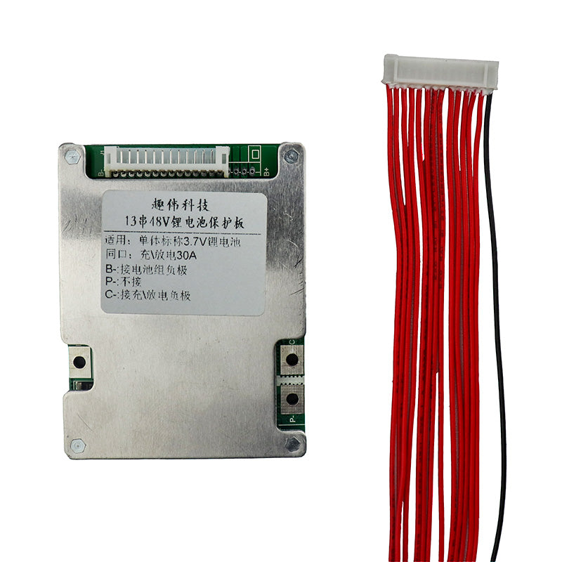 13S 30A 48V Li-ion Battery Protection Board BMS