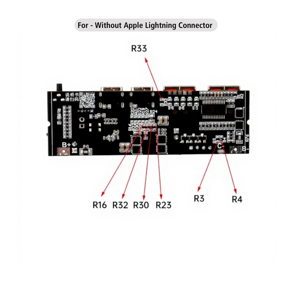3S/4S/5S 65W 100W 4/6 Port Two Way Fast Charging Power Bank Module Circuit Board