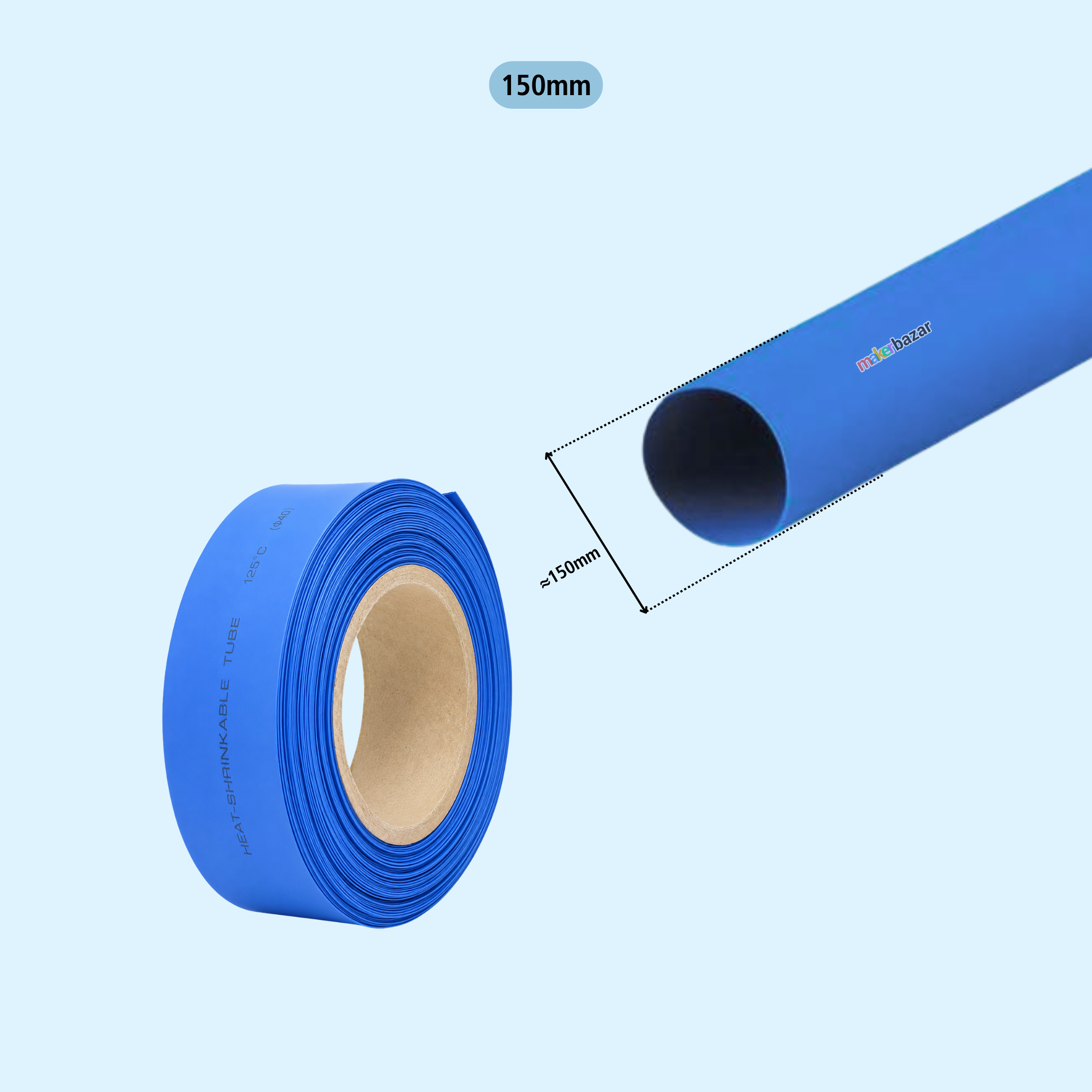 Blue Heat Shrink Sleeve Tube For Wire Protection