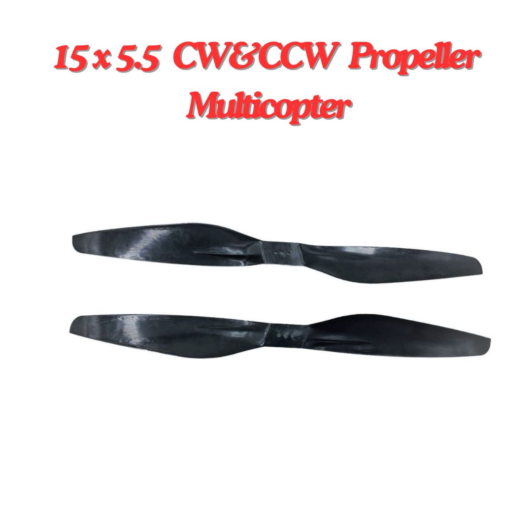 2-Blades 5.5-Pitch xx55 Propellers For Drone/Quadcopters CW + CCW (1-Pair)