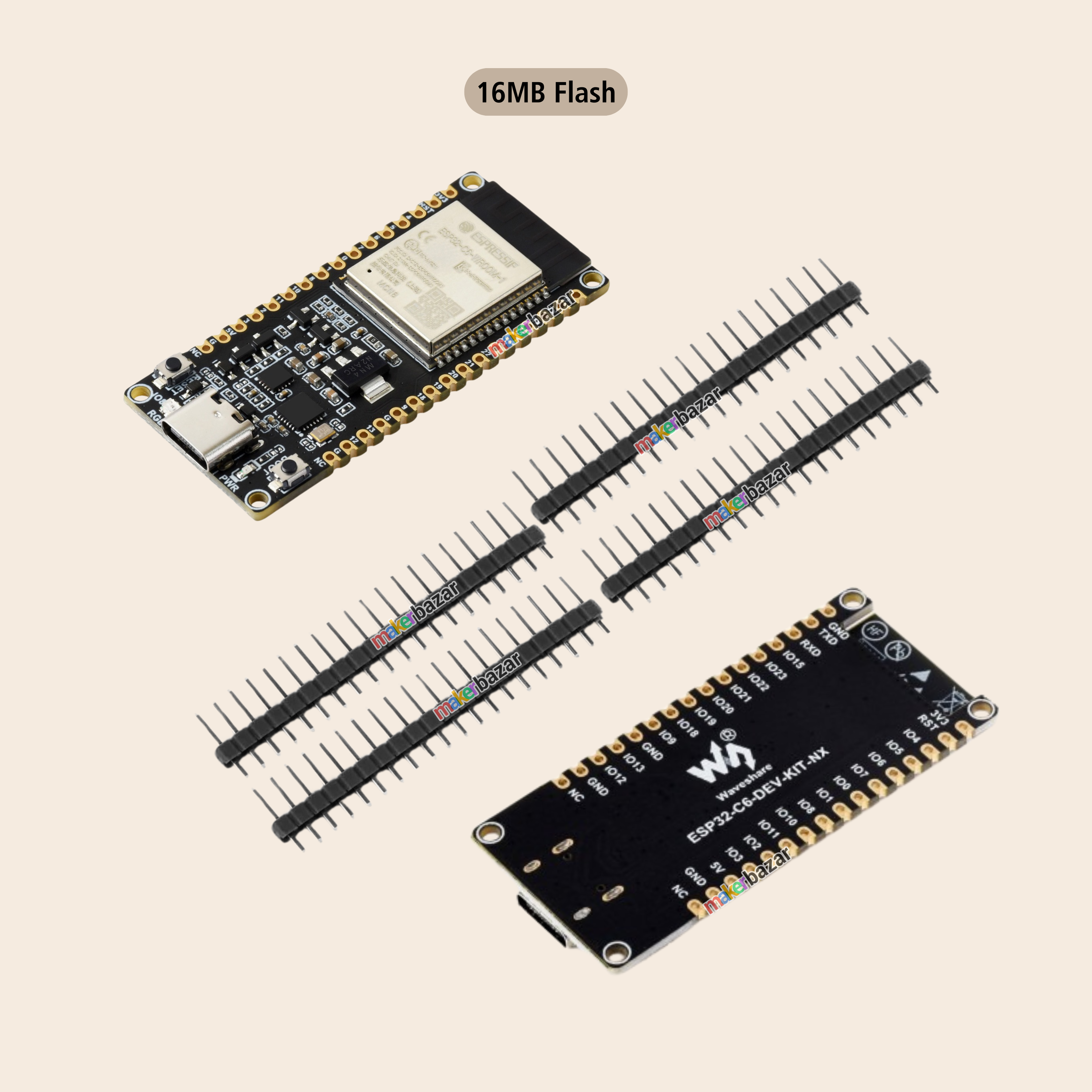Waveshare ESP32-C6 WiFi 6 Dev Board Kit NX