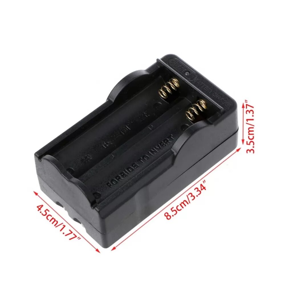 [Type 2] 3.7V 18650 Dual Battery Charger Li-ion Cells