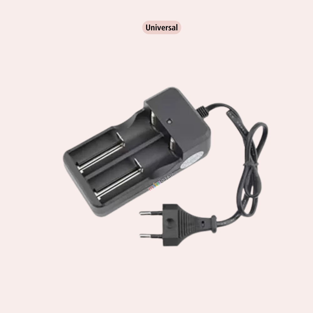 [Type 3] Li-ion Dual Battery Charger with EU/Indian AC Cord