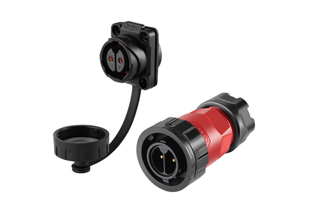 CNLINKO YM20 2-Pins 20A 500V IP68 Waterproof Power Connector Socket