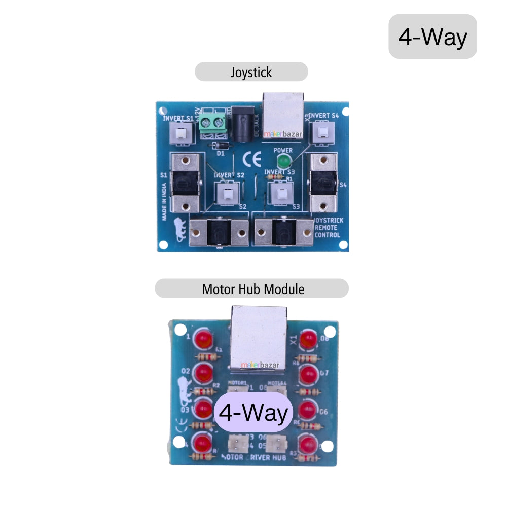 RC Joystick Module With Motor Driver Hub [Combo]