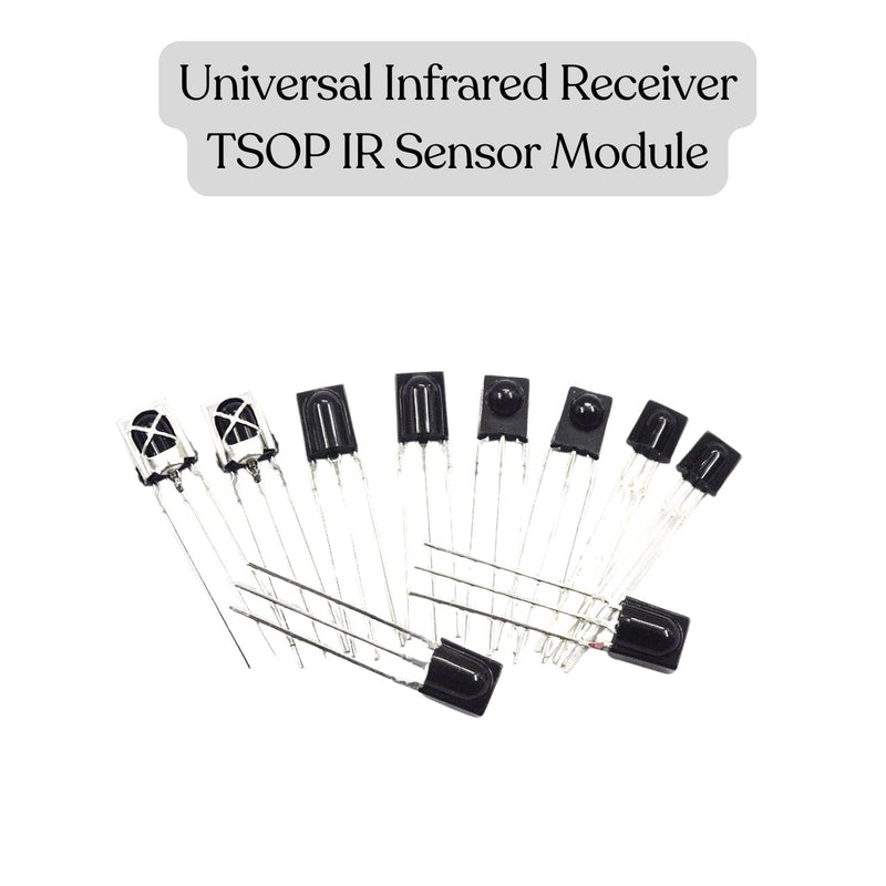 Buy Flat Head Infrared Receiver Diode – 3-Pin 38kHz Sensor for DIY ...