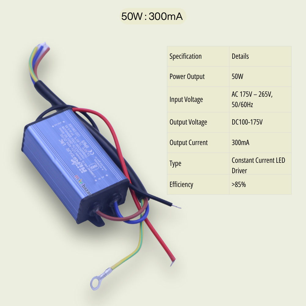 50W MCPCB LED Light Driver Modules