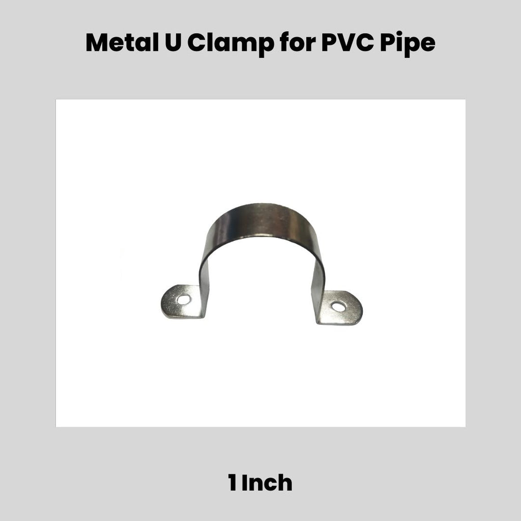 Pvc Clap Metal U Clamps for PVC Pipes | Secure & Durable Pipe Mounting Solutions