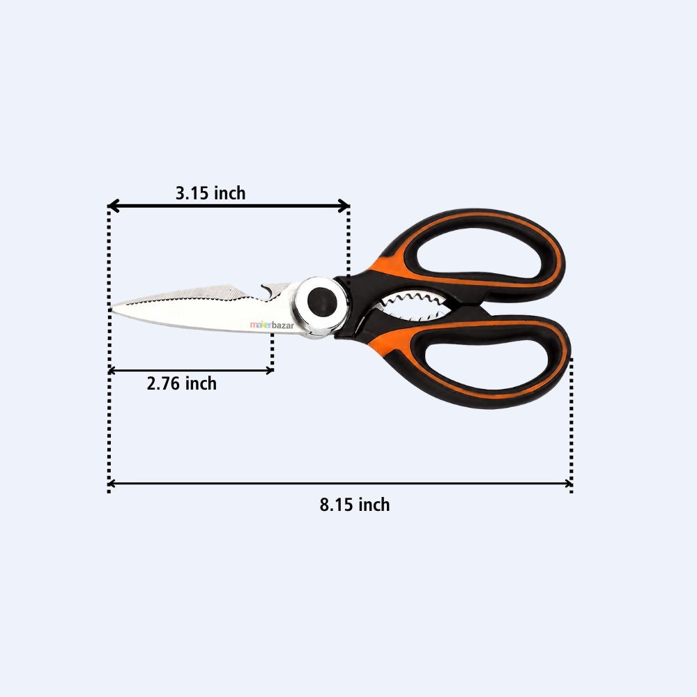 Multi-Function Kitchen Scissors Ultra Sharp [Random Color]