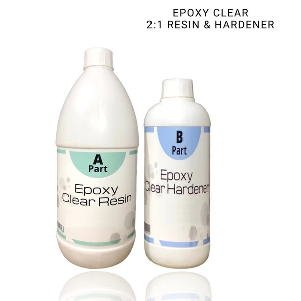 2:1 Clear Epoxy Resin & Hardener Combo Pack