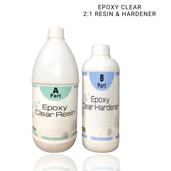 2:1 Clear Epoxy Resin Hardener Combo Pack