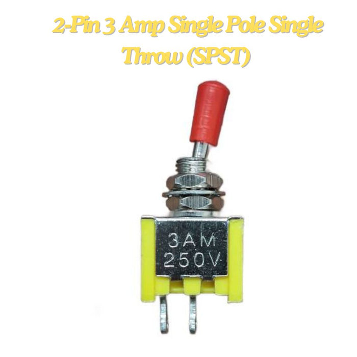 Buy 250V On/Off Circuit Control Toggle Switch | Makerbazar