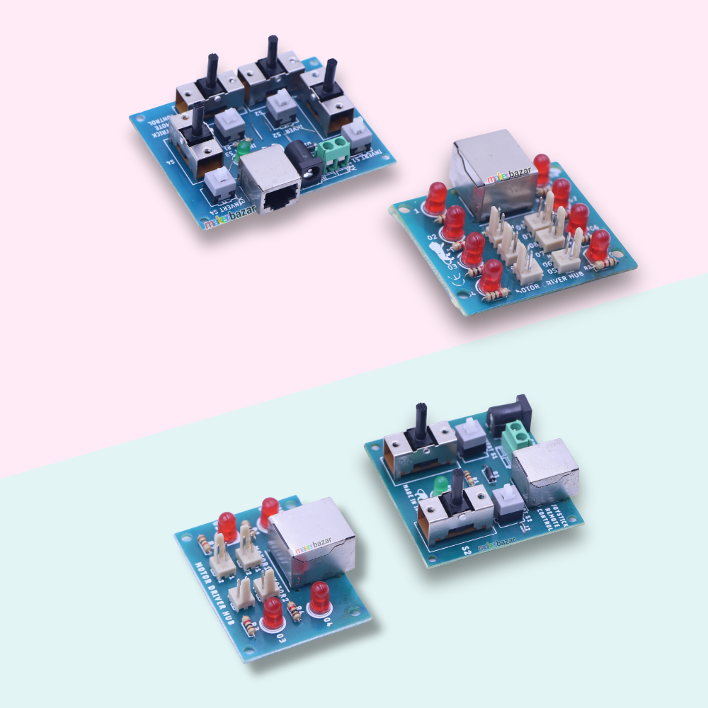 Joystick Module with Motor Driver Hub – 2-Way & 4-Way Robotics Controller