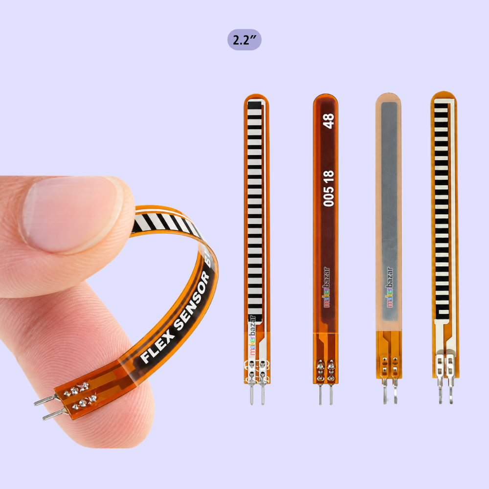 Flex Sensor Bend Sensor for Hand Gesture Recognition