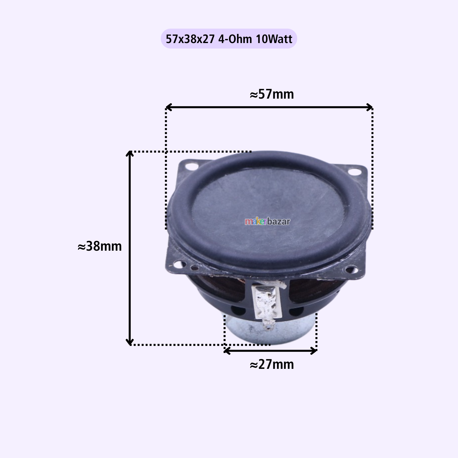 2.25Inch External Magnet Speaker With Frame