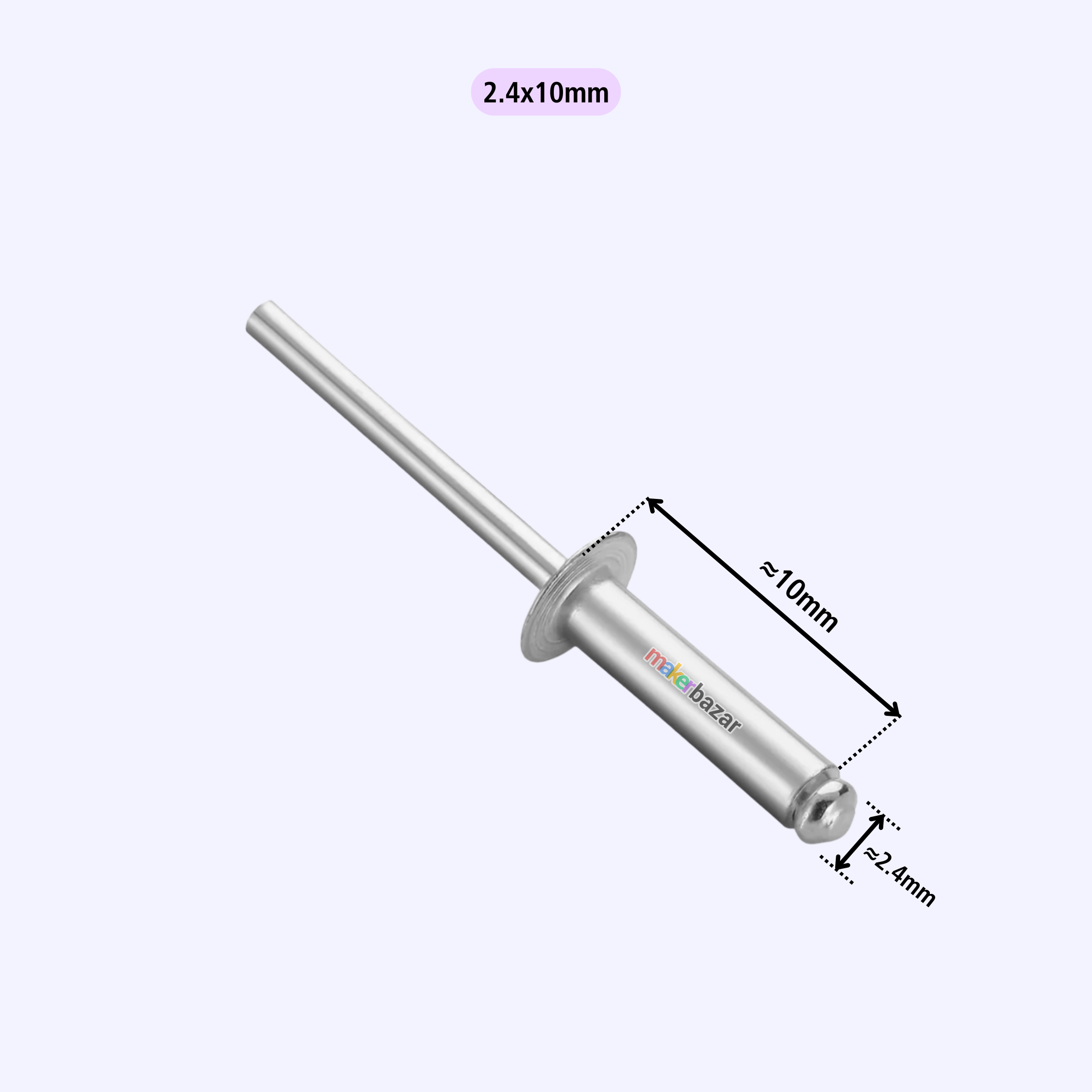 2.4mm Aluminium Blind Pop Rivets
