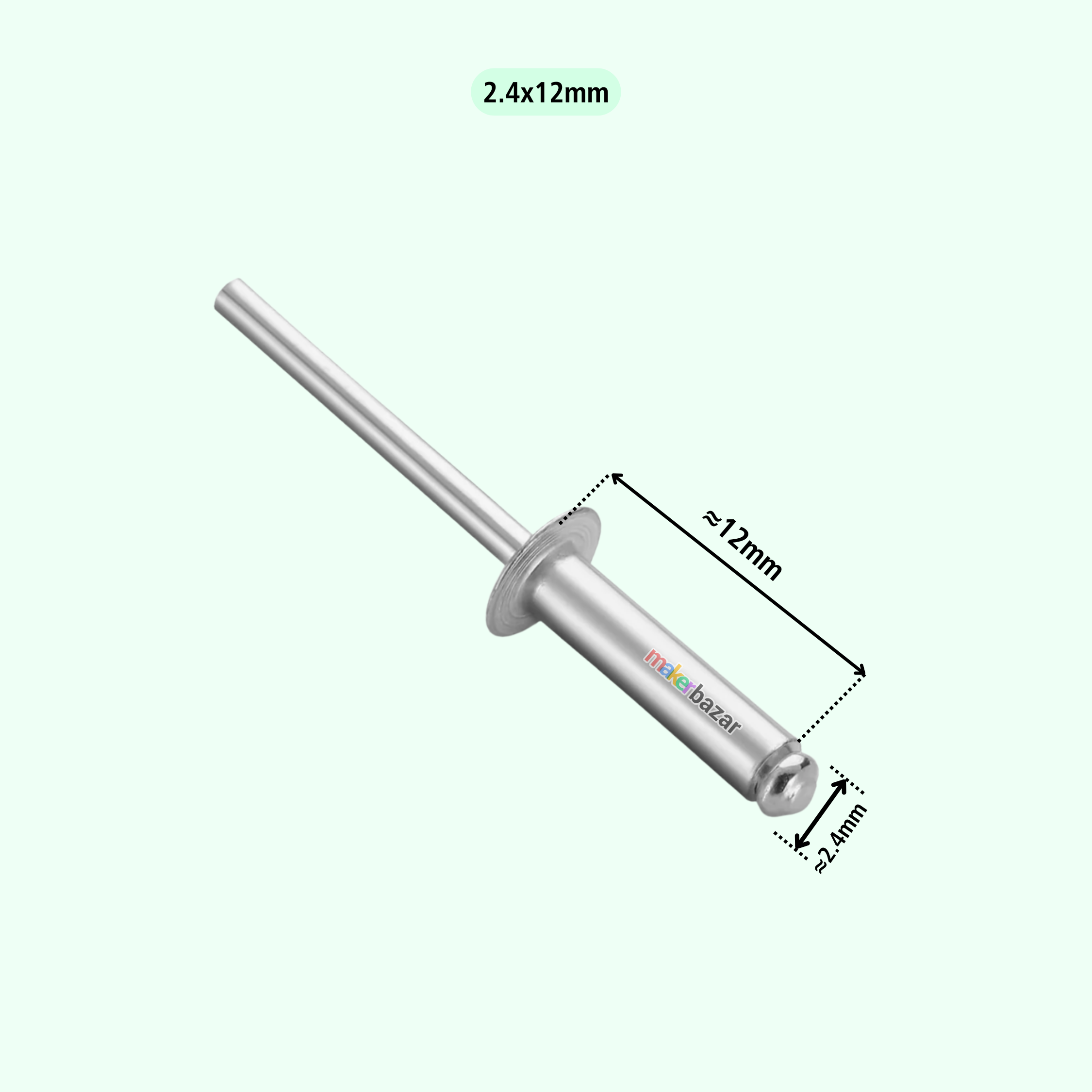 2.4mm Aluminium Blind Pop Rivets