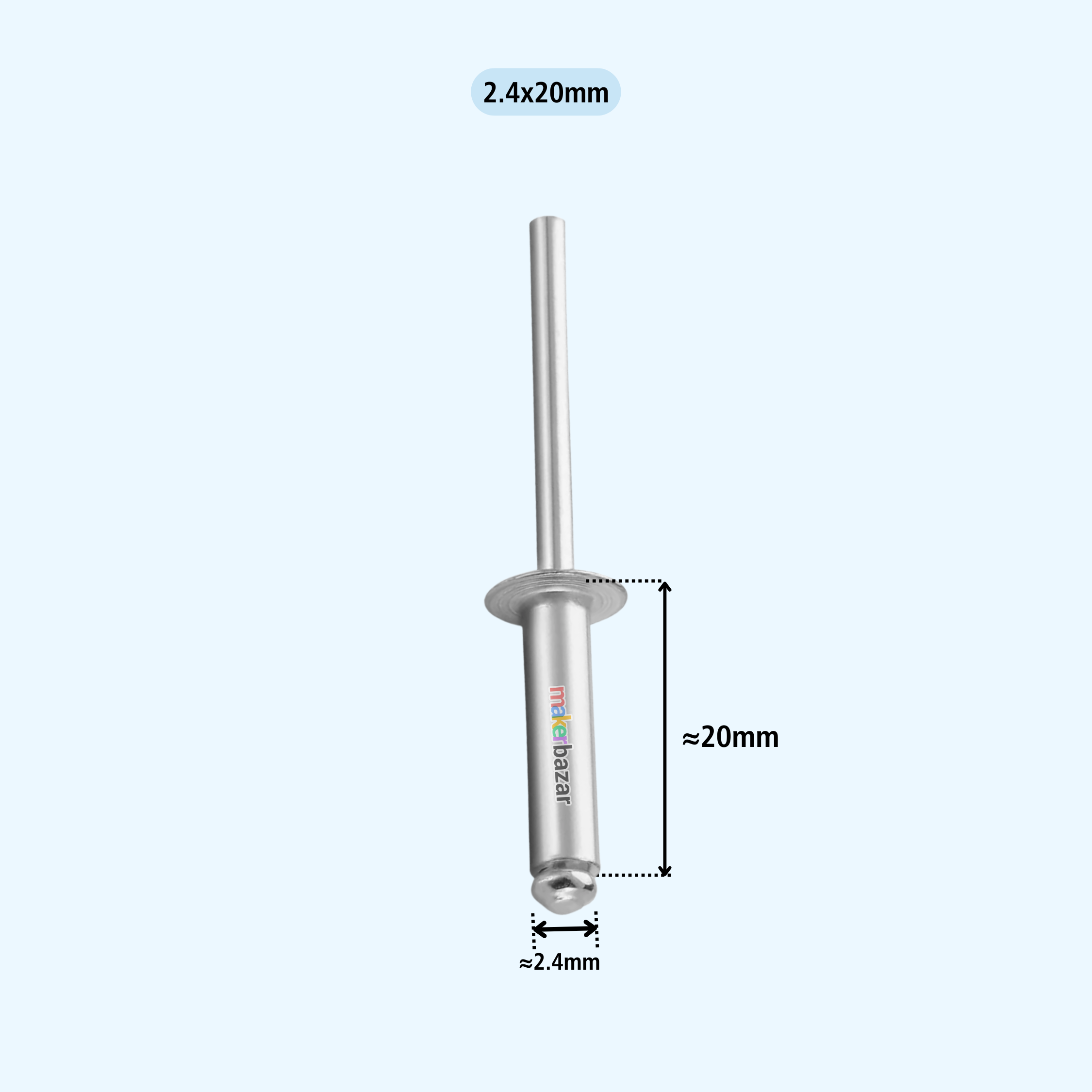 2.4mm Aluminium Blind Pop Rivets