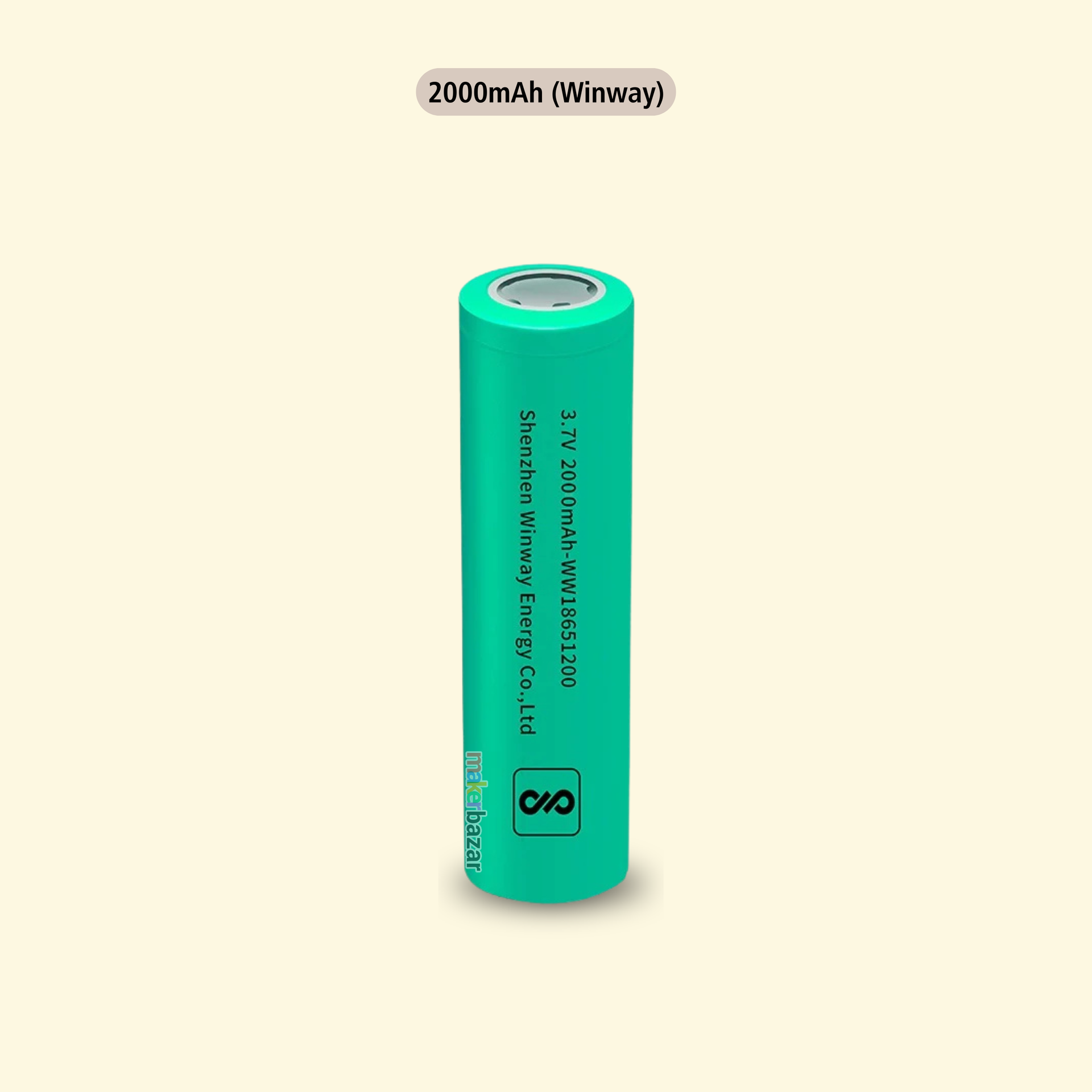 Winway 18650 3.7V Lithium-Ion Rechargeable Battery | Makerbazar