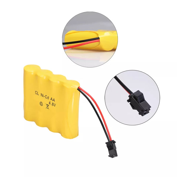 Ni-Cd AAx4 4.8v 2000mah Rechargeable Cells Battery Pack