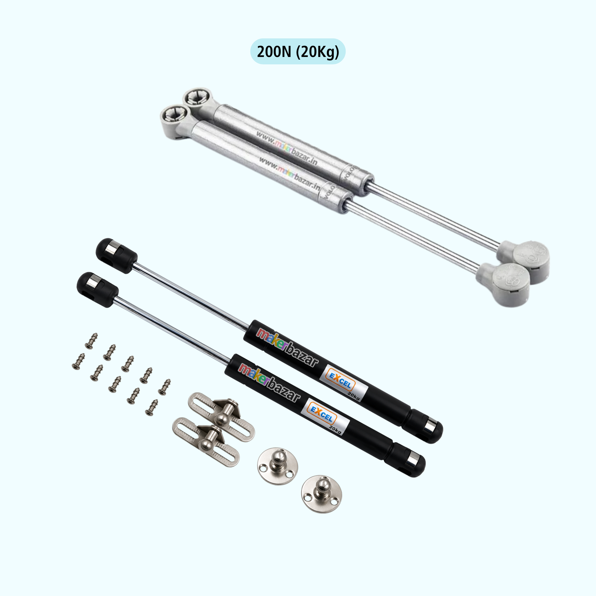 Hydraulics Gas Spring Lift Support (Set of 2)