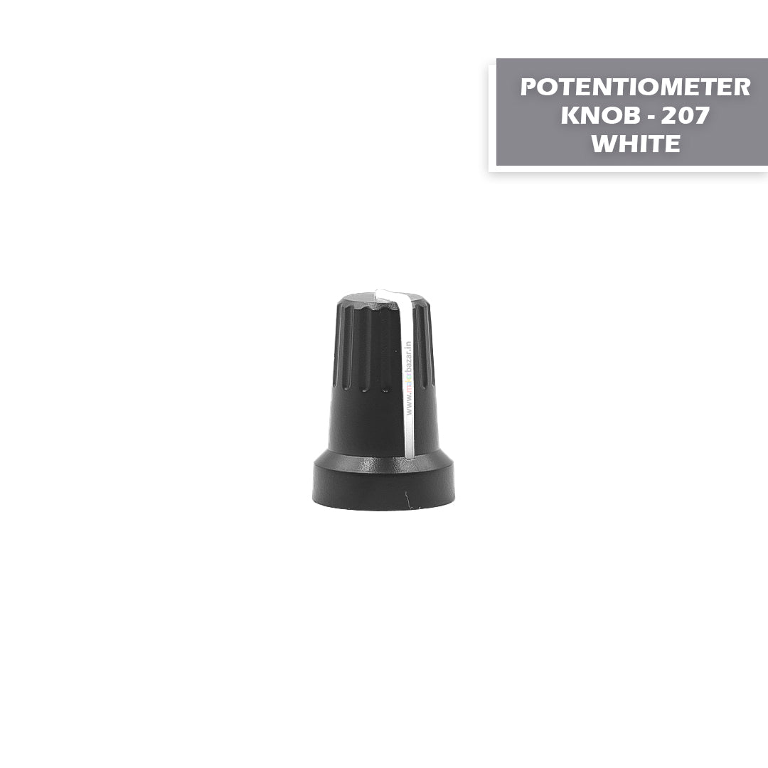 Knob-207 Plastic Potentiometer Knob 6mm With Buffer