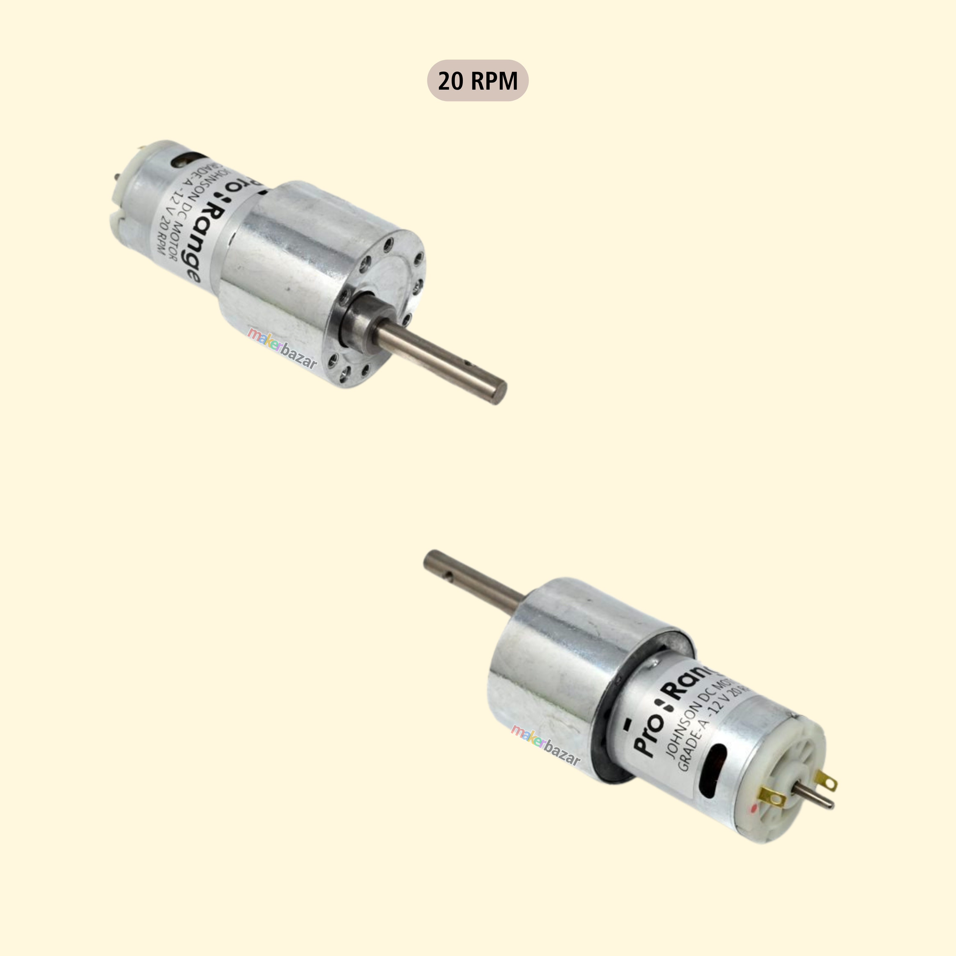 Pro-Range 12V Johnson Geared DC Motor Encoder Compatible Grade A Quality