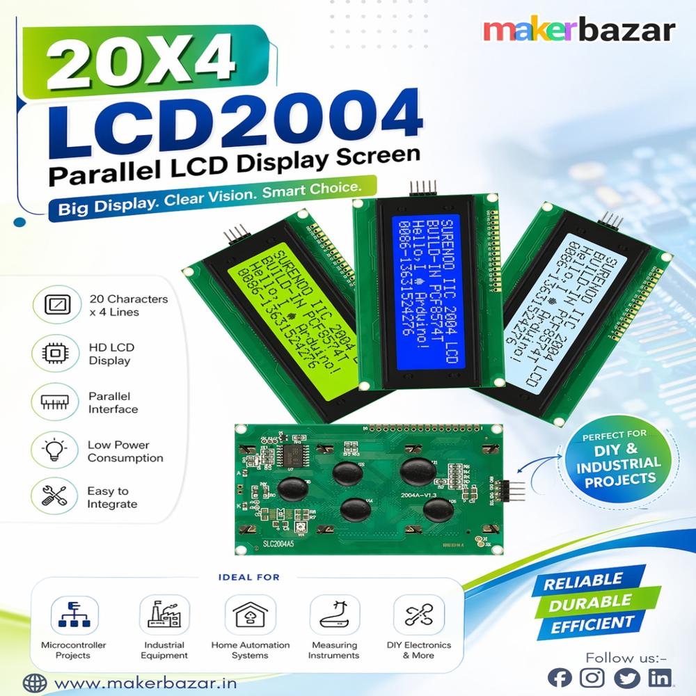 20X4 LCD2004 Parallel LCD Display Screen