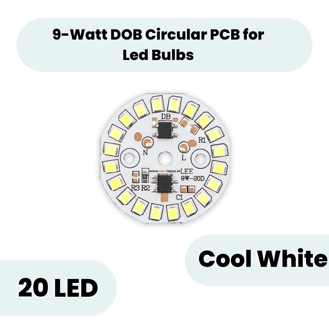 38mm 9-Watt 20-LEDs AC DOB Led Circular PCB for Led Bulbs