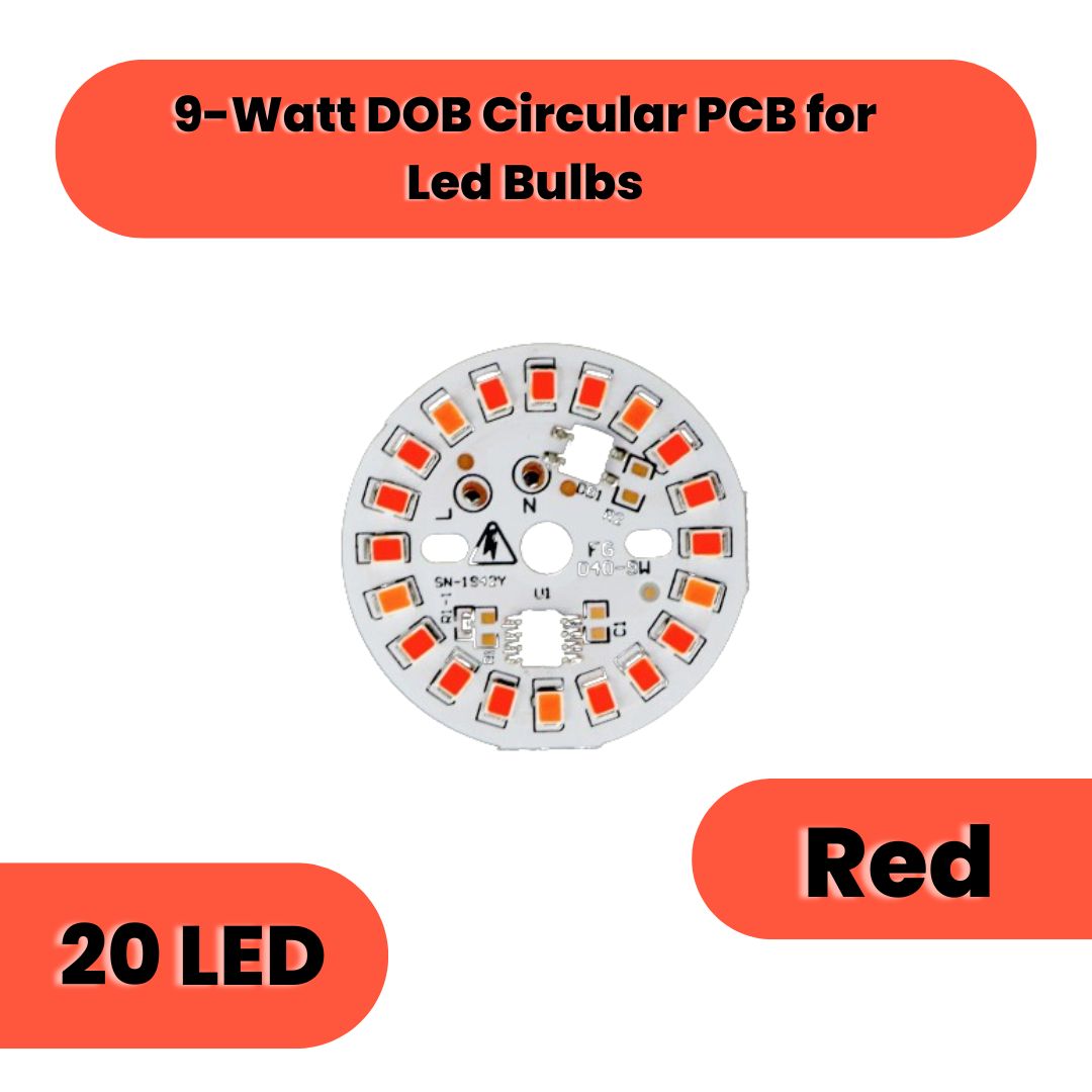 38mm 9-Watt 20-LEDs AC DOB Led Circular PCB for Led Bulbs