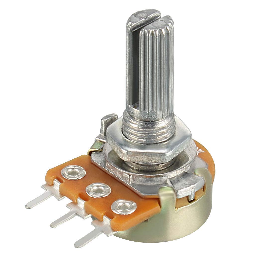 WH148 3pin 20mm Rotary Shaft Potentiometer, Linear (B) Taper Pots