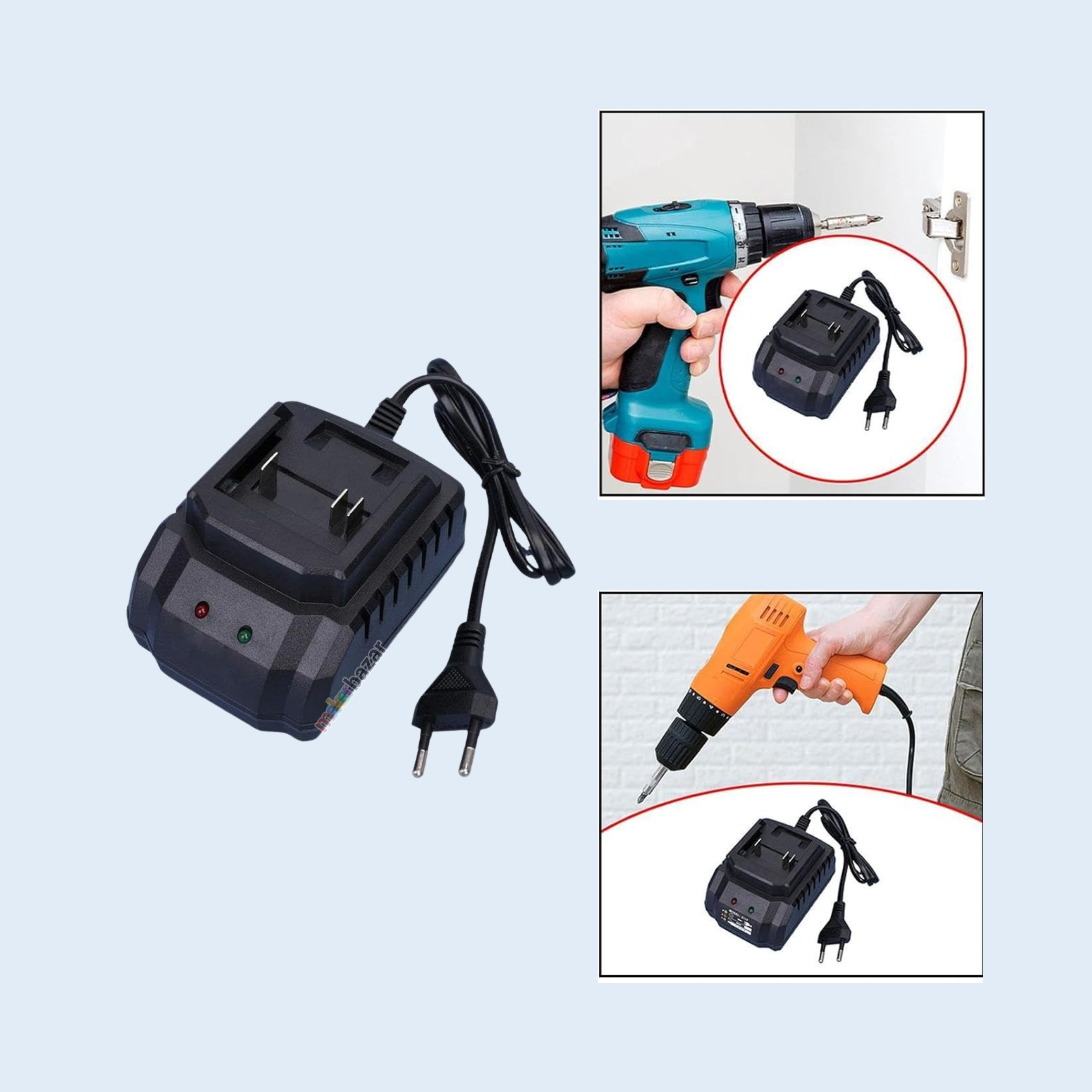 Li-ion Battery Charger For Electric Cordless Drill Screwdriver Machine