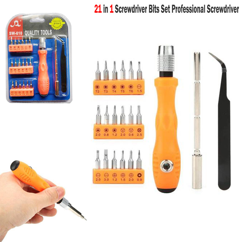 [MBPSK-4] 21 in 1 Screwdriver Bits Set Precision Repair Tool Kit