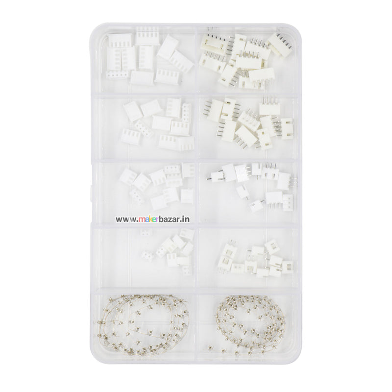 XH - Kit di connettori 2,54 mm con cavo pre-aggraffato 2/3/4/5/6/7/8/9/10 pin, compatibile con connettore JST-XH XH - Kit di connettori 2,54 mm con cavo pre-aggraffato 2/3/4/5/6/7/8/9/10 pin, compatibile con connettore JST-XH
